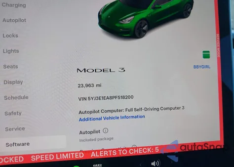 2023 Tesla Model 3 Rear-Wheel Drive из США, поврежденный, VIN 5YJ3E1EA8PF518200